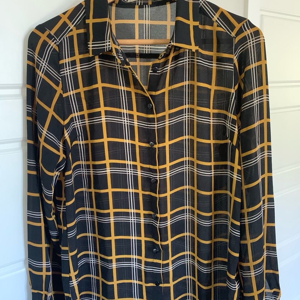 Active USA sheer button down